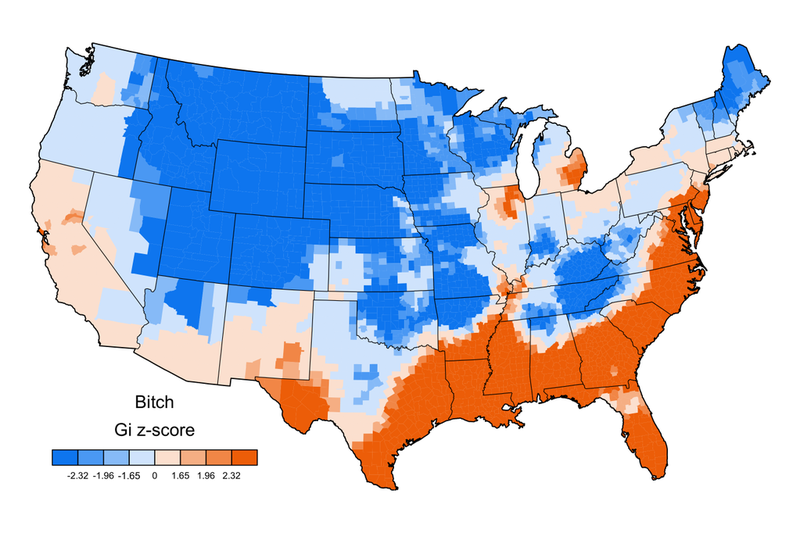 Illustration for article titled How People Swear Across the U.S., Mapped